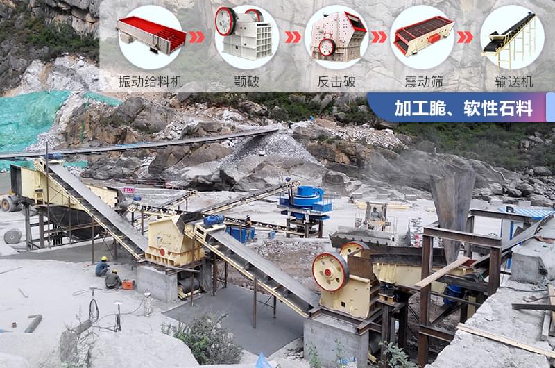 針對(duì)中低硬度石子破碎方案 針對(duì)中低硬度石子破碎方案