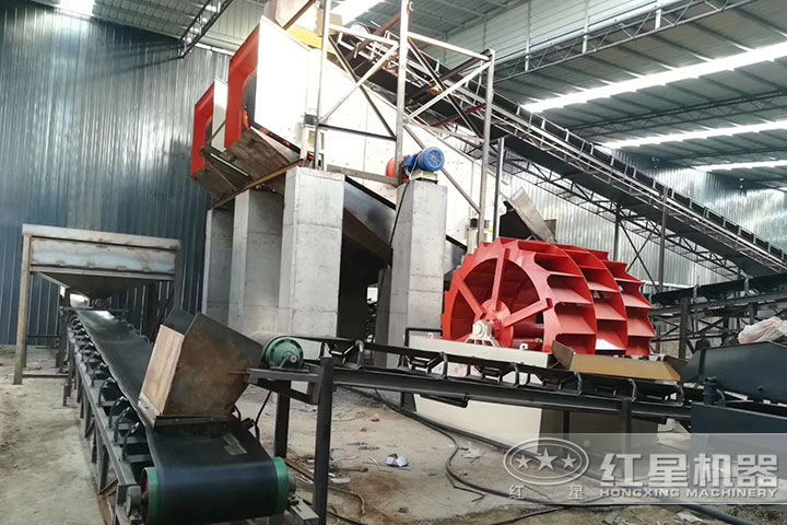 洗砂機、輸送機